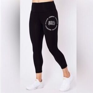 LULULEMON X SOUL CYCLE Wunder Under 21” Crop Leggings Blacks Women’s Size 8